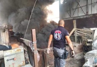 Polícia incinera uma tonelada de drogas ilícitas apreendidas na região de Campina Grande