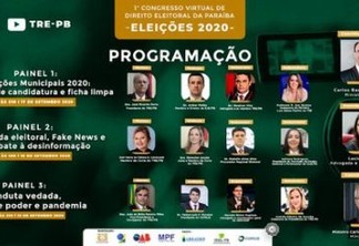 TRE-PB promove o I Congresso Virtual de Direito Eleitoral da Paraíba