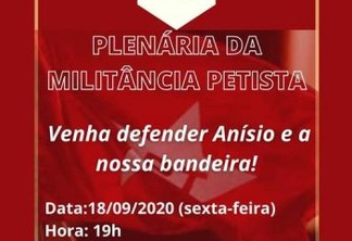 PT municipal nega intervenção de Lula e marca plenária para defender candidatura de Anísio Maia