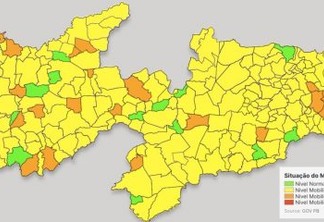 PLANO NOVO NORMAL: 187 municípios estão em bandeira amarela na Paraíba