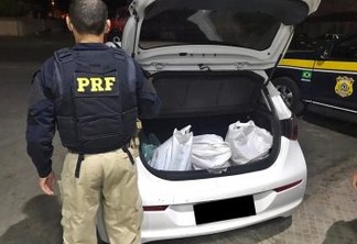Polícias Rodoviária Federal e Militar prendem homem com mais de 33 kg de maconha no sertão paraibano