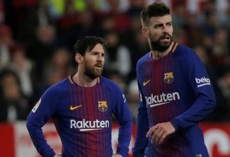 Elenco do Barcelona não aceita redução salarial e comunica diretoria; clima entre Messi e Piqué também não é bom