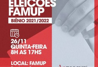 Eleições internas da Famup acontecem nesta quinta-feira em João Pessoa