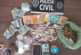 Polícia Civil prende homem em flagrante e desarticula ponto de venda de drogas