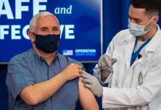 Vice de Trump recebe 1ª dose de vacina contra Covid-19