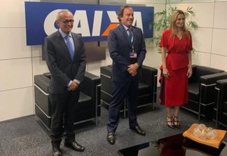 Cícero Lucena e Daniella Ribeiro visita presidente da Caixa Econômica Federal, prefeito projeta investimentos para gestão
