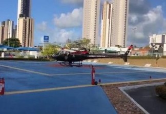 Homem sofre acidente em Guarabira e acaba sendo socorrido pelo helicóptero Acauã