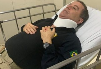 Candidato à prefeitura de João Pessoa, João Almeida bate a cabeça em acidente de trabalho