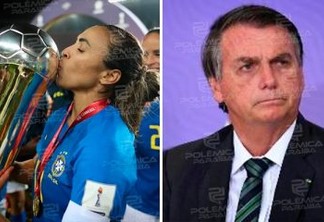 Após Bolsonaro criticar futebol feminino jogadora Marta manda indireta para o presidente 