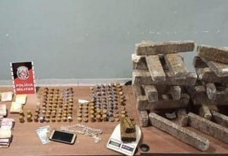 Polícia militar prende homem, desarticula ponto de tráfico e apreende 26kg de drogas em CG