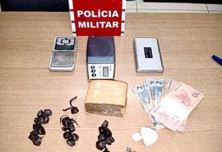 MACONHA, CRACK E COCAÍNA: PM prende três suspeitos com drogas, na região metropolitana de João Pessoa