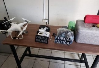 Polícia desarticula grupo que usava drone para lançar drogas em presídio na PB