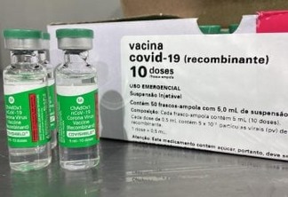 NOVA REMESSA: Paraíba receberá pouco mais de 110 mil doses de vacinas contra a Covid-19