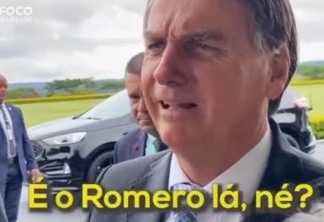 Bolsonaro fala sobre eleições 2022 na Paraíba: 'É o Romero lá, né?'; VEJA VÍDEO
