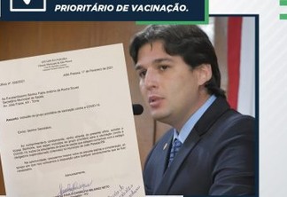 Vereador Milanez Neto solicita que estudantes da área da saúde entrem no grupo prioritário de vacinação contra a Covid-19