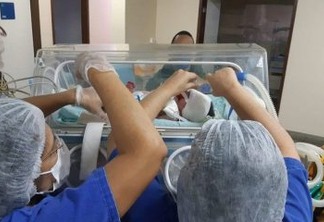 Bebê cardiopata é transferido de maternidade na Paraíba para tratamento no Ceará