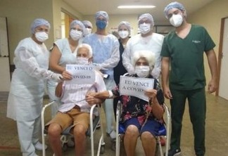 Casal de idosos vencem a covid-19 e recebem alta juntos, no Hospital Regional de Cajazeiras