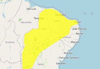 Paraíba tem previsão de chuvas intensas em 98 cidades - CONFIRA