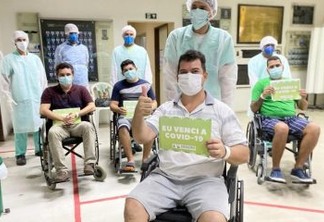 RECUPERADO! Paciente transferido de Manaus para João Pessoa com Covid-19 tem alta