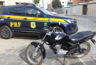 Motocicleta roubada e adquirida através de rede social é recuperada pela PRF na Paraíba