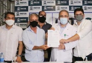 Prefeito Nabor Wanderley encontra ministro Marcelo Queiroga; protocolo de intenções para a saúde em Patos é firmado