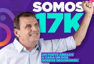 SIMPATIA E POPULARIDADE: Chico Mendes está no ranking dos prefeitos paraibanos mais influentes nas redes sociais