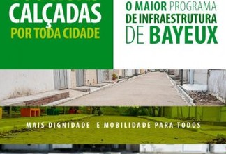 Prefeitura de Bayeux faz entrega de 11 ruas calçadas de um total de 100 que serão pavimentadas em toda cidade