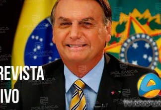 Em entrevista à Arapuan, Bolsonaro fala ao vivo sobre política e anúncios para a Paraíba - ASSISTA