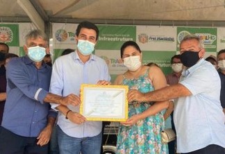 Wilson Filho recebe título de cidadão de Frei Martinho e inaugura adutora