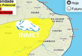 BAIXA UMIDADE: Inmet emite alerta em quase 70 cidades da Paraíba - CONFIRA AS MAIS AFETADAS