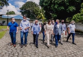 Cícero Lucena e Michelle Bolsonaro visitam espaços do futuro Complexo Municipal de Doenças Raras