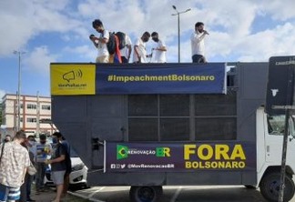 Protesto contra Bolsonaro tem baixa adesão em João Pessoa