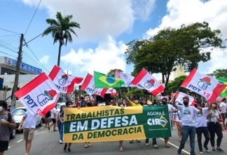 'Ciristas' participam de ato contra Bolsonaro e defendem 'terceira via' em João Pessoa; VEJA VÍDEO