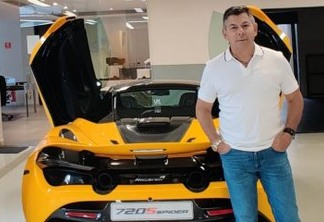 Dono do conversível de 4 milhões: João Leuson, empresário da cidade de Patos posa ao lado do McLaren 720S; veja imagens 