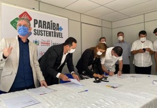 Ana Cláudia recebe deputados e mais de 20 prefeitos na Sedam para assinaturas de emendas e ações do programa Paraíba Mais Sustentável