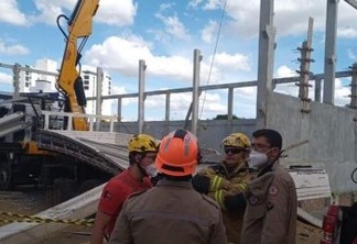 Desabamento em obra deixa cinco feridos e uma pessoa morta na PB