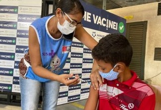 Paraíba imuniza mais de 28 mil crianças contra a Covid-19 no dia C de vacinação infantil; veja municípios que mais vacinaram