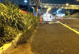 Homem morre atropelado ao lado de passarela na BR-230
