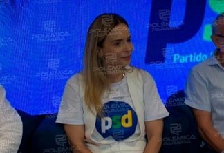 Em evento de filiação, Daniella Ribeiro diz ter honra em se tornar a primeira mulher líder do PSD na Paraíba 