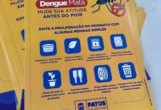 Prefeitura de Patos abre semana de combate ao mosquito da Dengue com trabalho integrado no bairro Jardim Queiroz