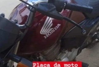 Homem tem moto roubada durante assalto em Guarabira e pede ajuda para localizar o veículo
