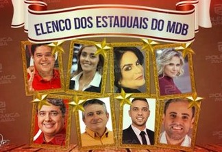 ELENCO DO MDB PARA A ALPB: Com mais de 30 nomes, confira pré-candidatos que disputarão uma cadeira na Assembleia pelo partido na Paraíba