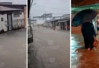 CAOS EM JOÃO PESSOA: chuvas da madrugada provocam transtornos em vários bairros da capital; cidade está em alerta vermelho - VEJA VÍDEOS 