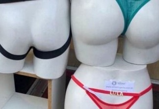 De fio dental a cueca: Lojas começam a vender peças intimas com nomes dos pré-candidatos à presidência da república; veja 