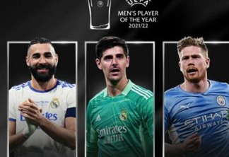 Benzema, Courtois e De Bruyne concorrem a prêmio Melhor do Ano da Uefa