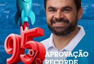 Prefeito de São Bento tem aprovação de 95 %, segundo pesquisa do Instituto Alfa