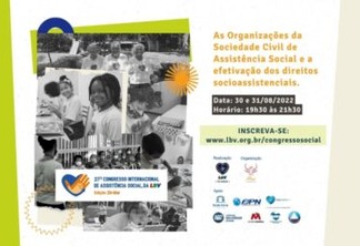 Congresso Internacional de Assistência Social da LBV trará especialistas para fomentar o debate sadio sobre os direitos socioassistenciais