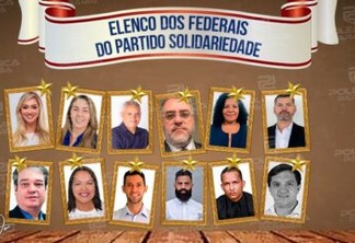 ELENCO DO SOLIDARIEDADE: Confira quem serão os 12 candidatos a deputado federal pelo partido definidos após convenção