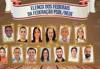 FEDERAÇÃO PSOL/REDE: Confira o elenco com os 13 candidatos a deputado federal pelos partidos nestas eleições na Paraíba
