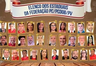 Com figuras como Cartaxo, Marcos Henriques e Cida Ramos, federação PT/PCdoB/PV conta com 35 candidatos à ALPB; saiba quem são
